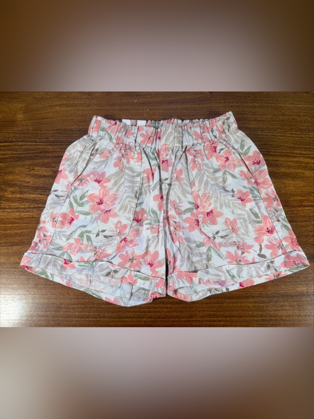 NWT Briggs Linen Blend Women’s Cuffed Shorts